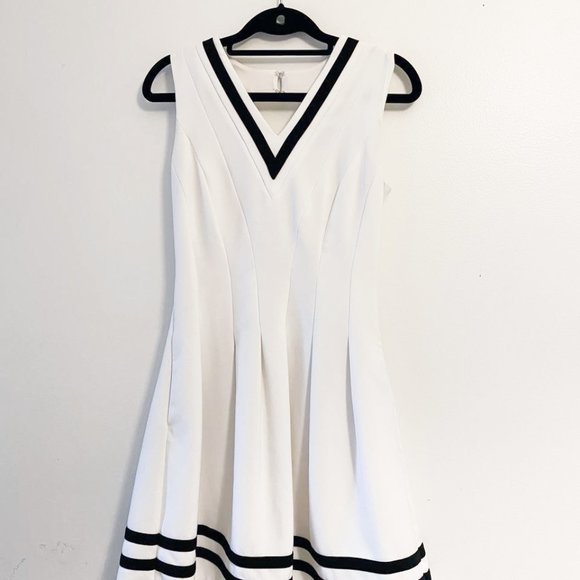 Black and White Tennis Prep Dress - Picture 1 of 2
